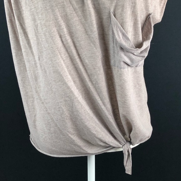 Kirra Tan Front Tie Muscle Tank - Picture 3 of 7